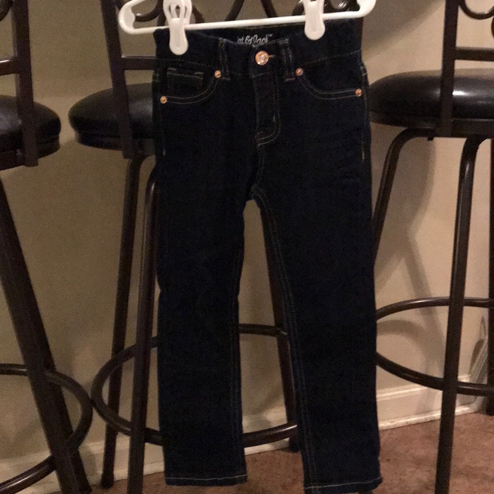 Girls dark denim skinny jeans. 4t. Cat n Jack